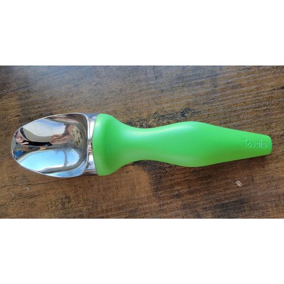 Tovolo Stainless Steel Ice Cream Scoop w/Green Handle - Picture 1 of 7